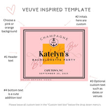 Load image into Gallery viewer, Veuve custom personalized champagne label 