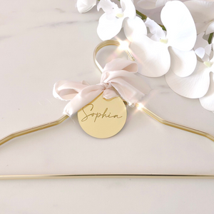 Gold personalised Acrylic Hangers