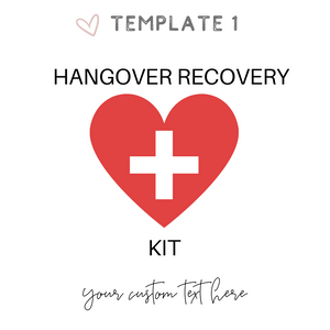 Hangover recovery kit ideas