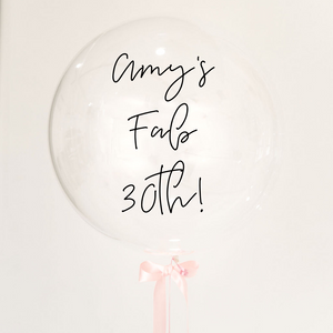 Personalized clear bubble balloon