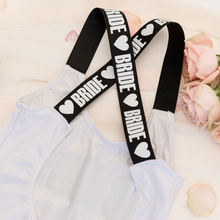 Load image into Gallery viewer, Bride Bridesmaid Custom Swimsuit elastic straps