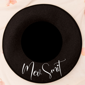 Personalized pom pom sun hat
