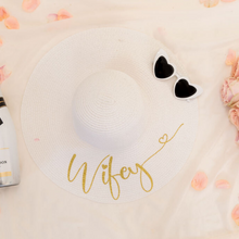 Load image into Gallery viewer, Personalized pom pom sun hat