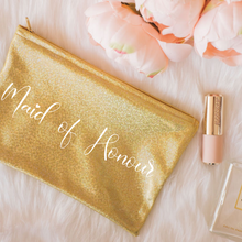 Load image into Gallery viewer, Glitter personalized makeup cosmetic bag