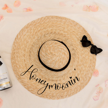 Load image into Gallery viewer, Personalized pom pom sun hat