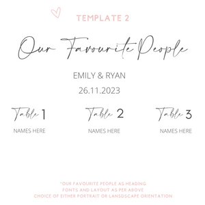 Acrylic wedding seating chart