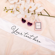 Load image into Gallery viewer, Personalized custom satin sash