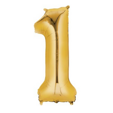 Load image into Gallery viewer, foil number balloon gold 