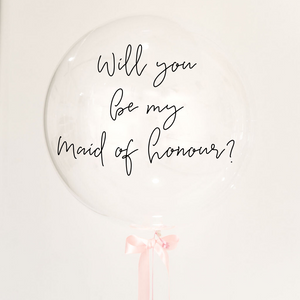 Personalized clear bubble balloon