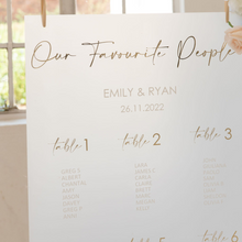 Load image into Gallery viewer, Acrylic wedding seating chart