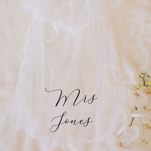 Custom bridal shower bachelorette hen party veils