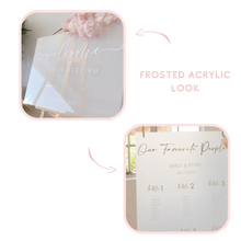 Load image into Gallery viewer, Acrylic wedding seating chart