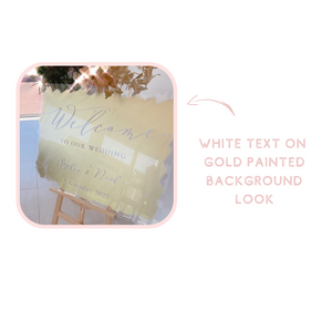 Acrylic wedding seating chart