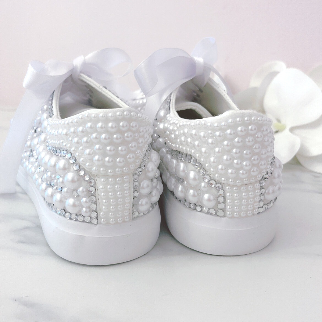 Wedding 2025 bling sneakers