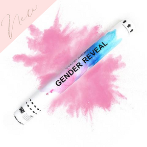 Gender reveal smoke powder cannon popper