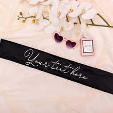 Load image into Gallery viewer, Personalized custom satin sash