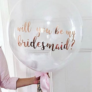 Custom text Clear Bubble Balloons