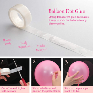 Balloon glue dots