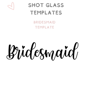 Custom Bridal Party Shot Glasses Shooter glass Bridesmaid