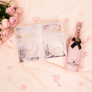 Tulle Bow personalized clear hamper gift box