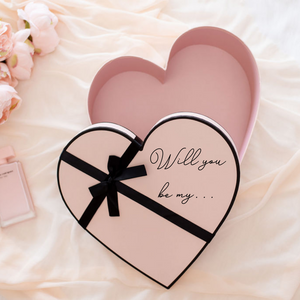 Personalized custom heart shaped gift box