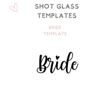 Load image into Gallery viewer, Custom Bridal Party Shot Glasses Shooter glass Bride