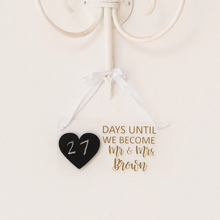 Load image into Gallery viewer, Personalized wedding acrylic countdown bridal gift