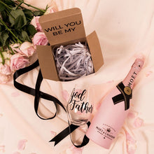 Load image into Gallery viewer, Godparent Proposal Box with stemless wine glass