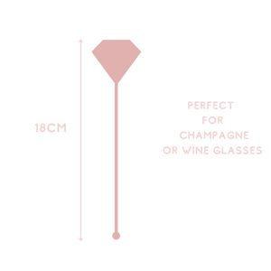 Bachelorette hen party acrylic drink stirrers