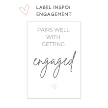 Load image into Gallery viewer, pairs well with custom personalized wine champagne label bride bridesmaids