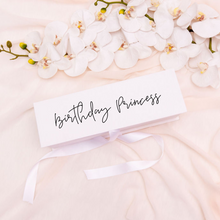 Load image into Gallery viewer, personalized custom wine ribbon gift box