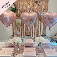 Load image into Gallery viewer, Heart shaped foil balloons bridesmaid proposal gifts