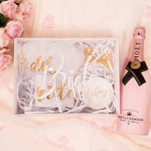 Load image into Gallery viewer, Tulle Bow personalized clear hamper gift box