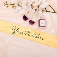 Load image into Gallery viewer, Personalized custom satin sash