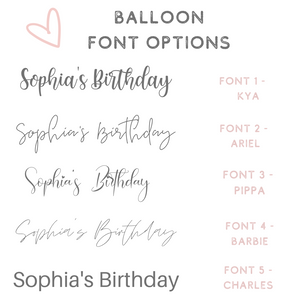 balloon custom text