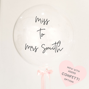 PERSONALIZED BUBBLE BALLOON