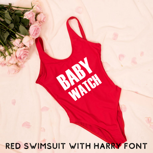 custom swimsuit baby watch red bay watch