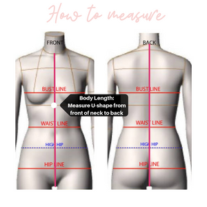 Bride Bridesmaid Custom Swimsuit elastic straps Sizing guide How to measure