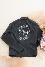 Load image into Gallery viewer, Customised leather jacket, Wifey leather jacket