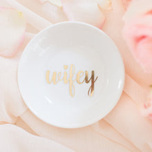 Load image into Gallery viewer, wifey ring dish for engagement and wedding rings
