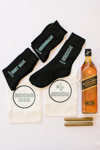 Groom Groomsman Best Man personalised socks wedding gifts