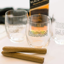 Load image into Gallery viewer, Personalized whiskey glasses Groom Groomsman Best Man Wedding gifts for Men Fathers Day
