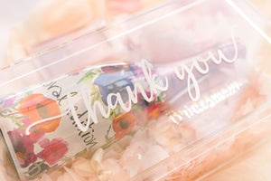 Clear acrylic perspex gift boxes