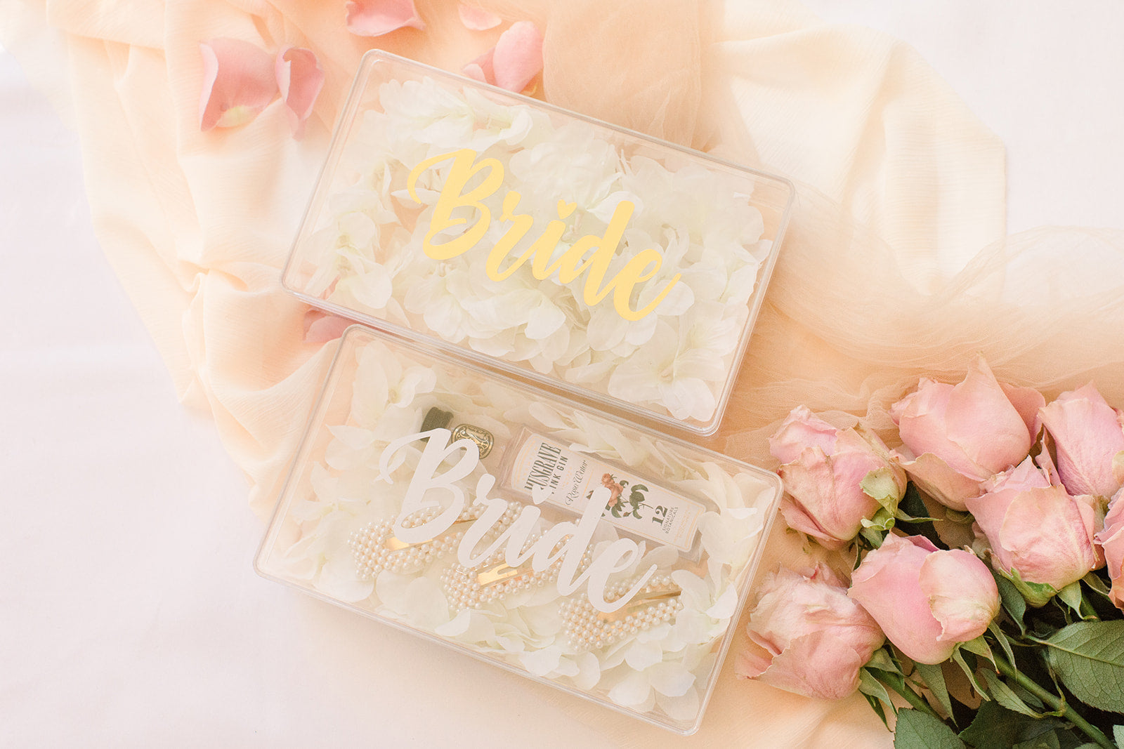 Acrylic / perspex gift boxes Champagne Occasions