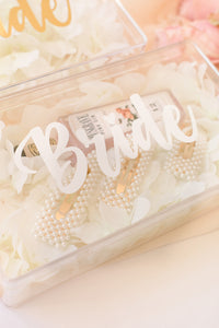 Clear acrylic perspex gift boxes