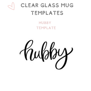 Custom Clear Glass Mugs Tea Cups Hubby
