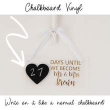 Load image into Gallery viewer, Personalized wedding acrylic countdown bridal gift
