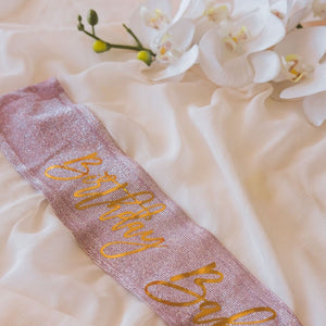 Glitter personalized custom sash