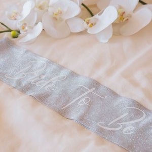 Glitter personalized custom sash