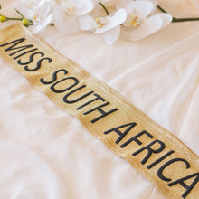 Load image into Gallery viewer, Glitter personalized custom sash